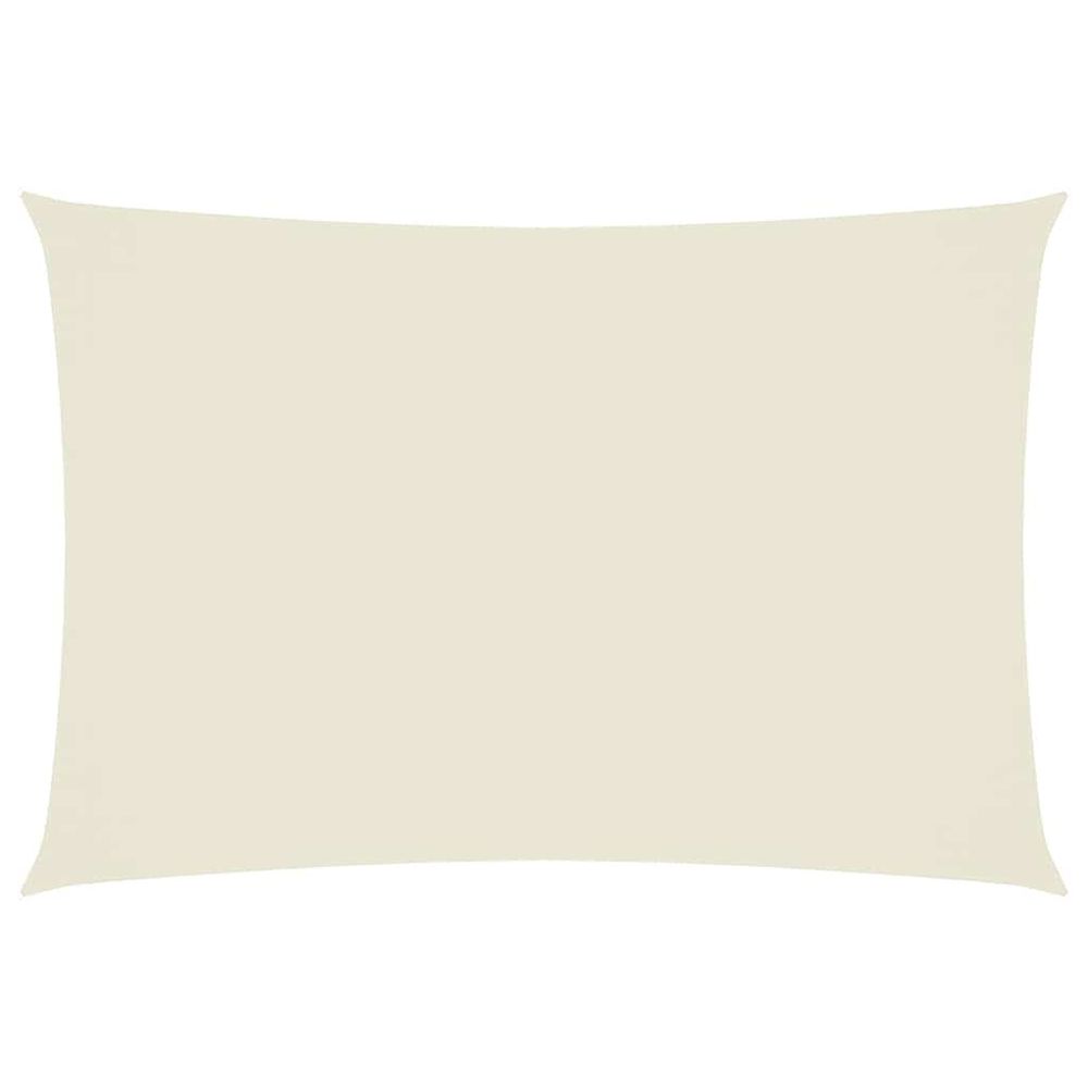 Voile de parasol tissu oxford rectangulaire 3x5 m crème