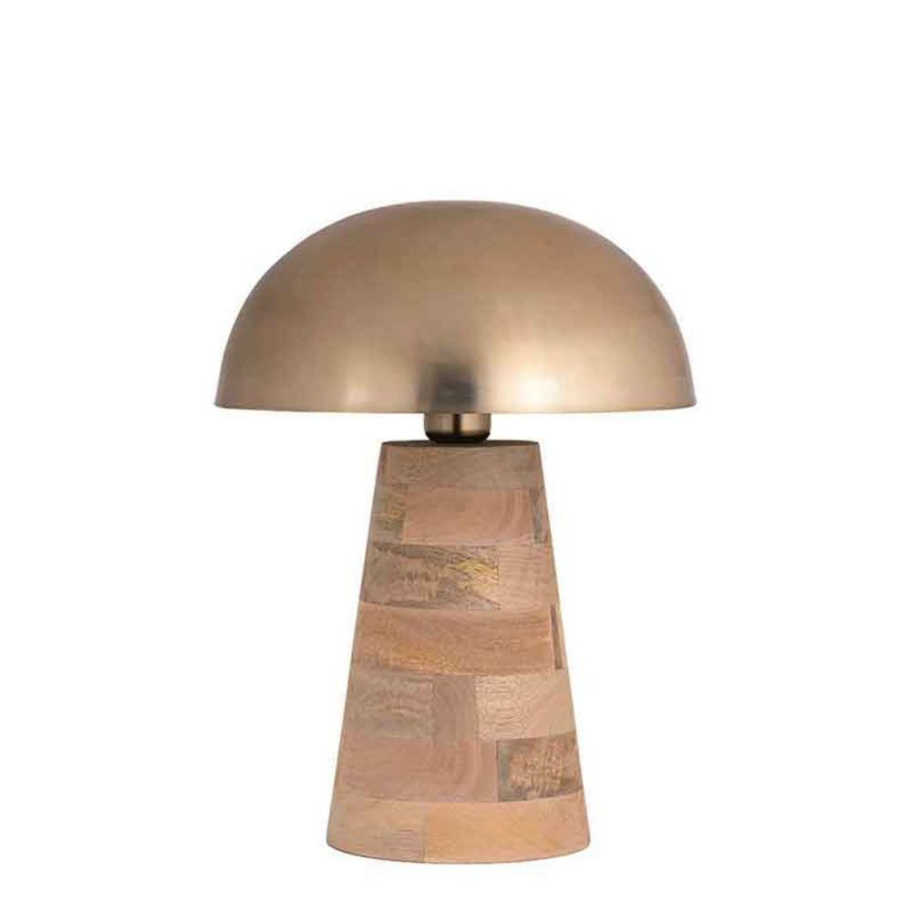 Lampe peyo manguier bois 31x41cm