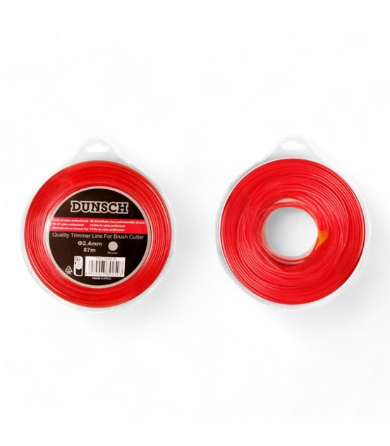 Fil de coupe pour débroussailleuse et coupe-bordure, rond 2,4mm 87m - dunsch 7311240087r