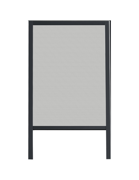 Chassis moustiquaire pvc/alu luance 130x160cm gris toile noire - luance