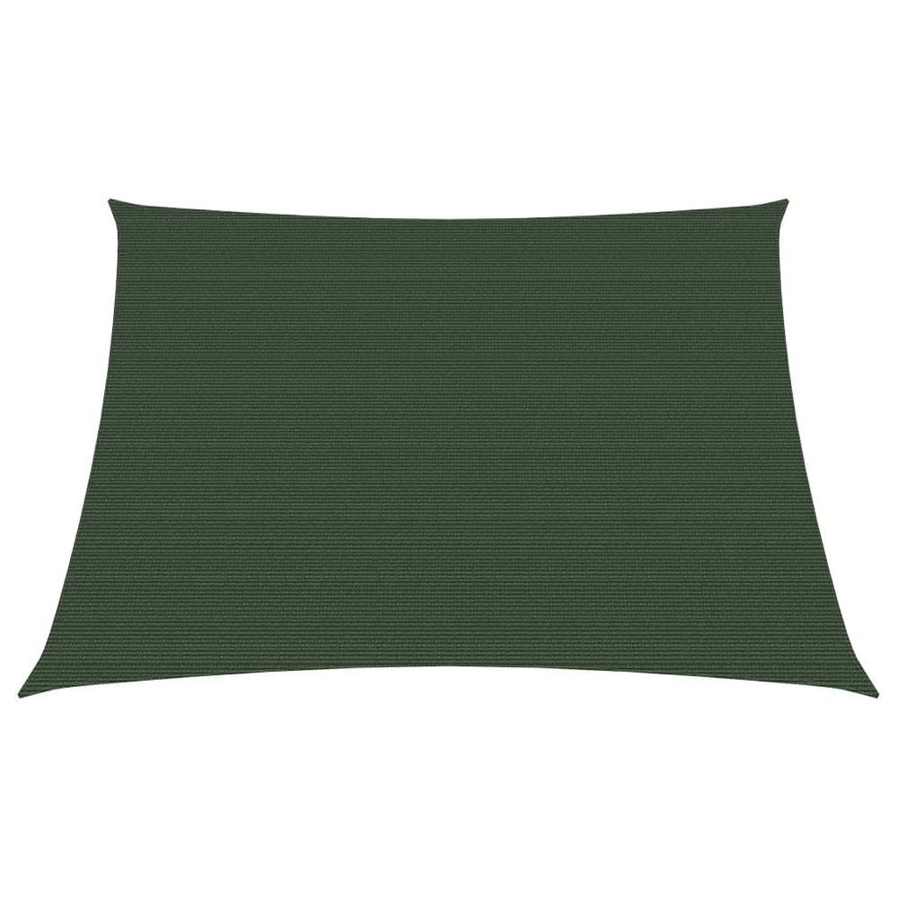 Voile d'ombrage 160 g/m² 3/4 x 2 m pehd vert foncé