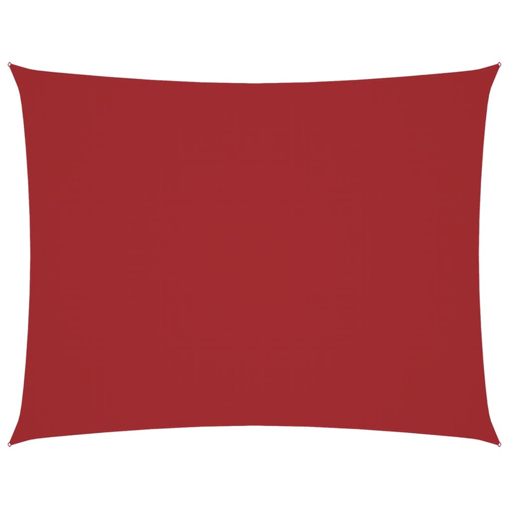 Voile de parasol tissu oxford rectangulaire 2,5x3,5 m rouge