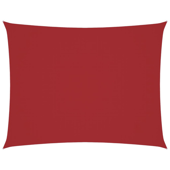 Voile de parasol tissu oxford rectangulaire 2,5x3,5 m rouge