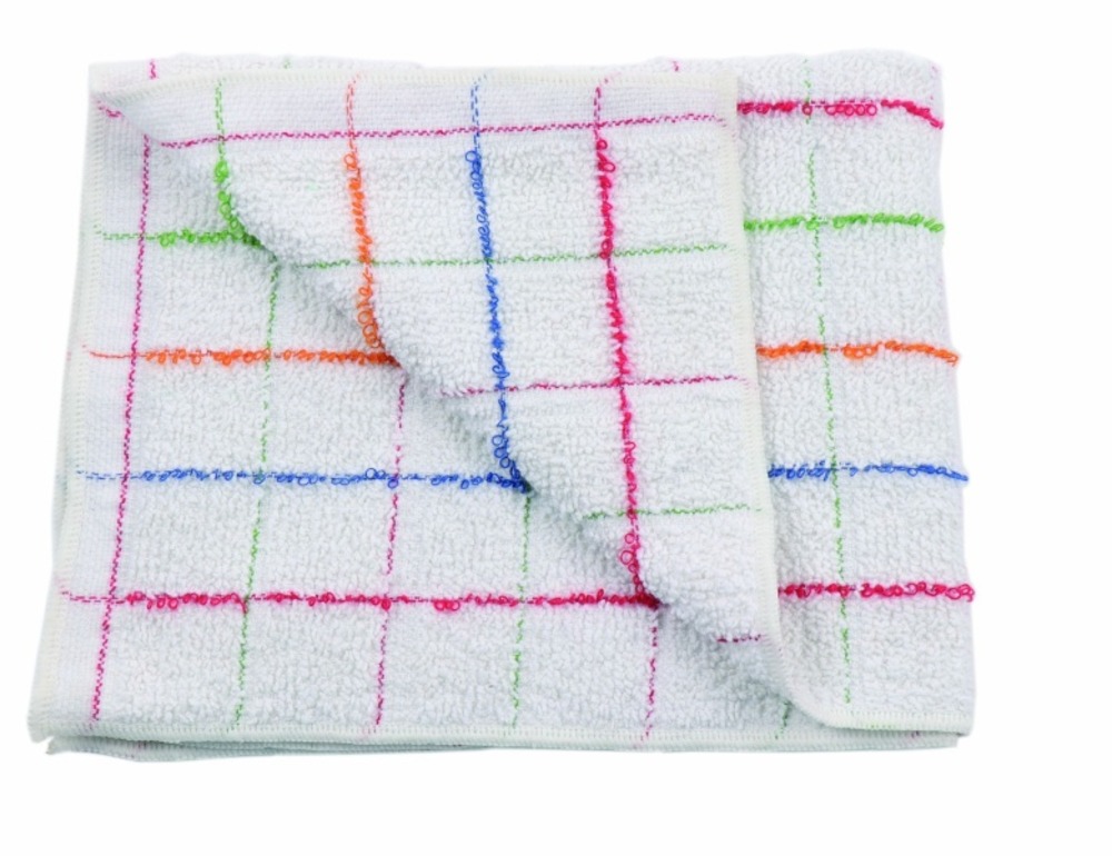 Serpillière bouclette 50x60cm avec liseré de couleur - guialto