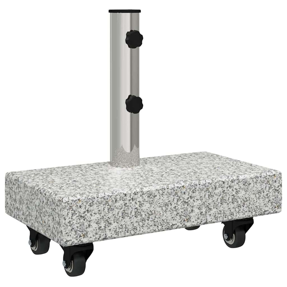 Pied de parasol gris 45 x 25 x 45 cm granit, acier