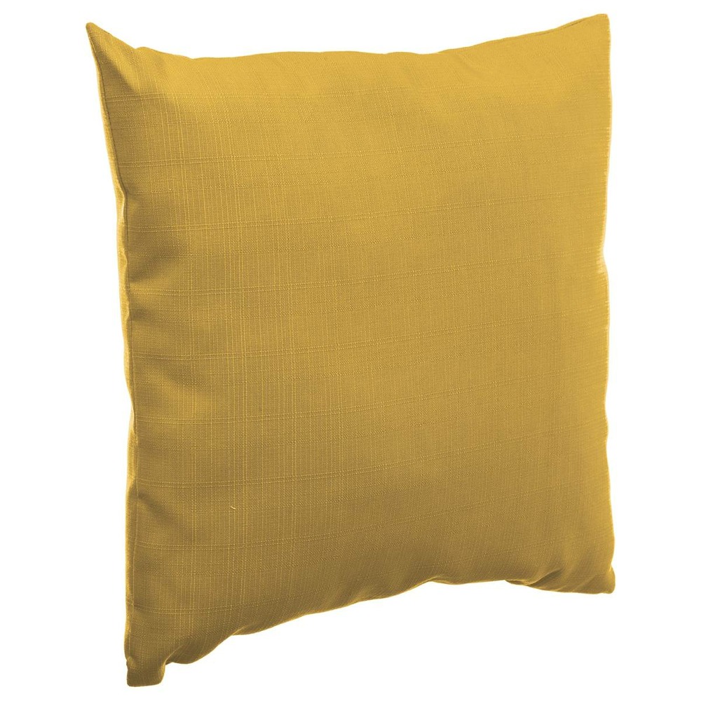 Coussin déco d'extérieur korai jaune moutarde 40x40 cm