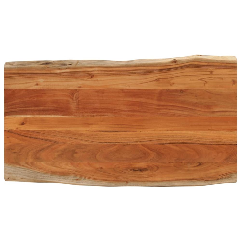 Dessus de table 110x60x2,5cm rectangulaire bois massif d'acacia