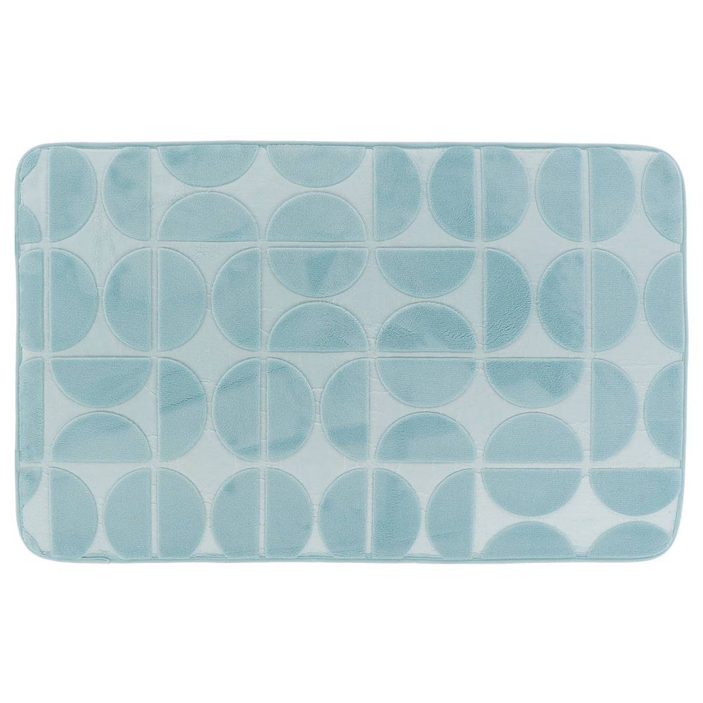 Tapis memoire de forme microfibre roy 50x80 cm - bleu clair