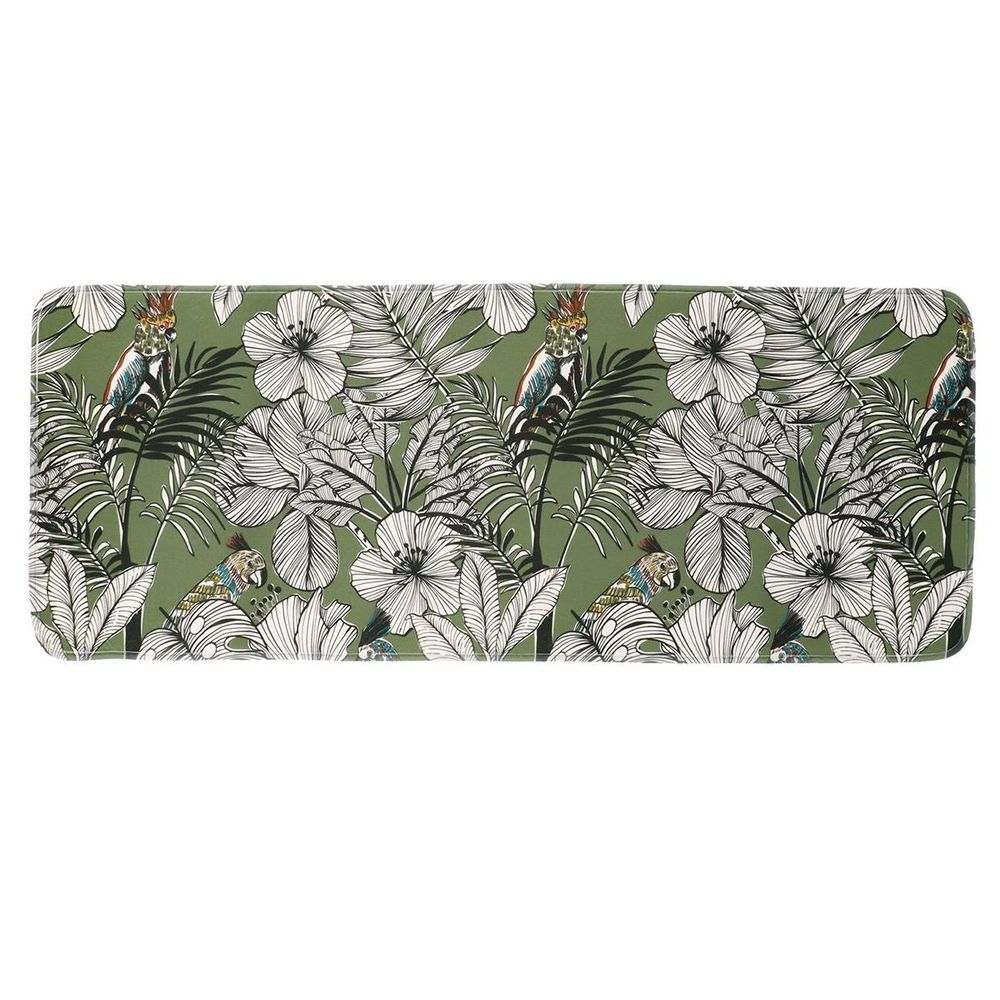 Tapis microfibre imprime 45x120 cm - jungle fever kaki