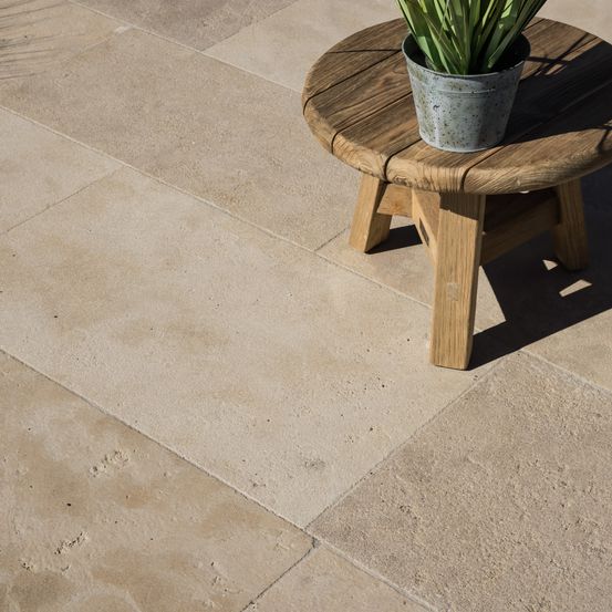 Dallage pierre antiquaire long. Libre x50-40,6x1,8 cm - intérieur et extérieur (lot de 1 m²) - ro'ma nature