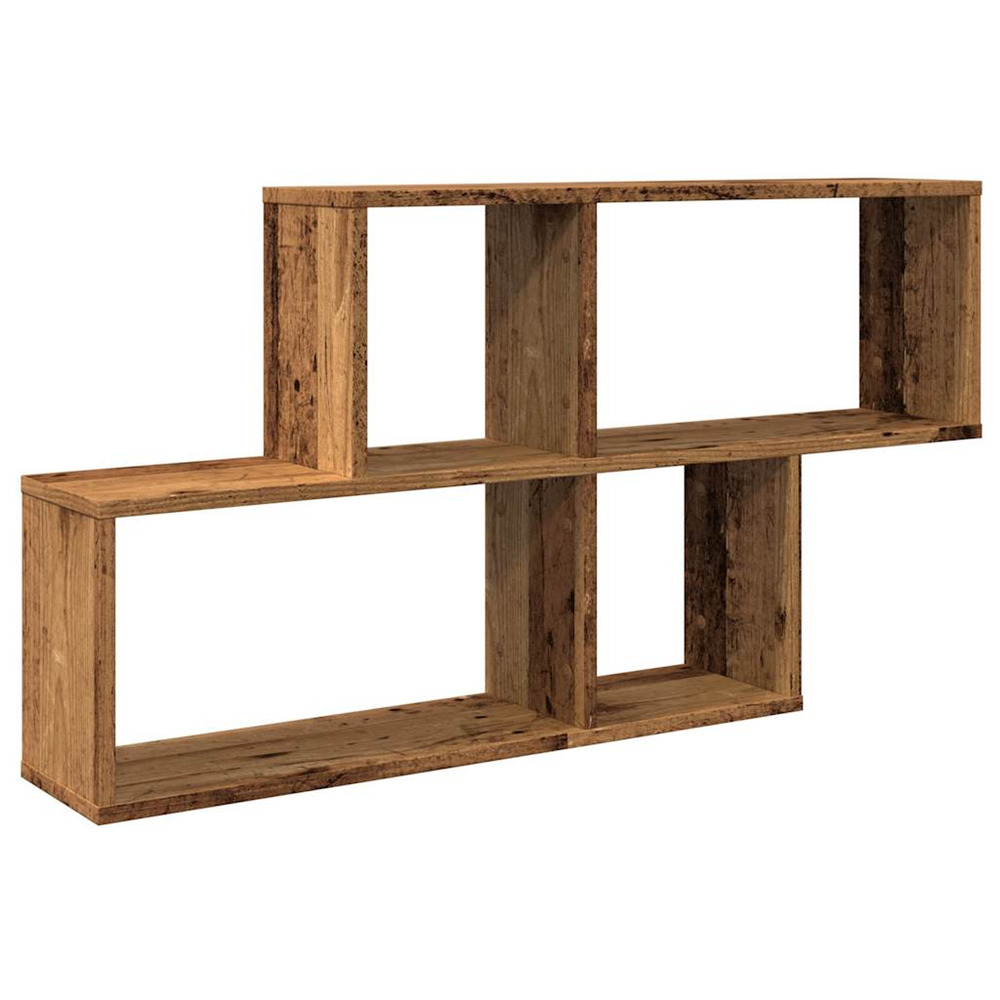 Étagère murale vieux bois 100x18x53 cm bois d'ingénierie