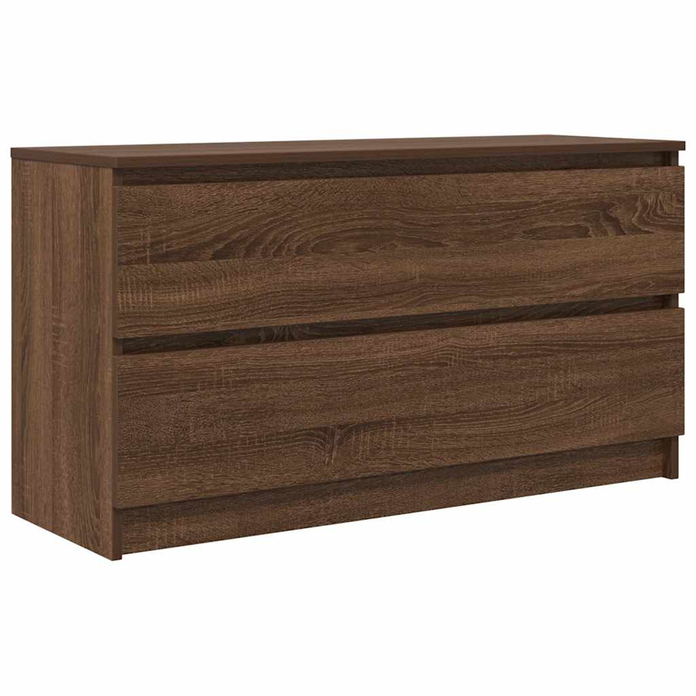 Meuble tv chêne marron 100x35x54 cm bois d'ingénierie