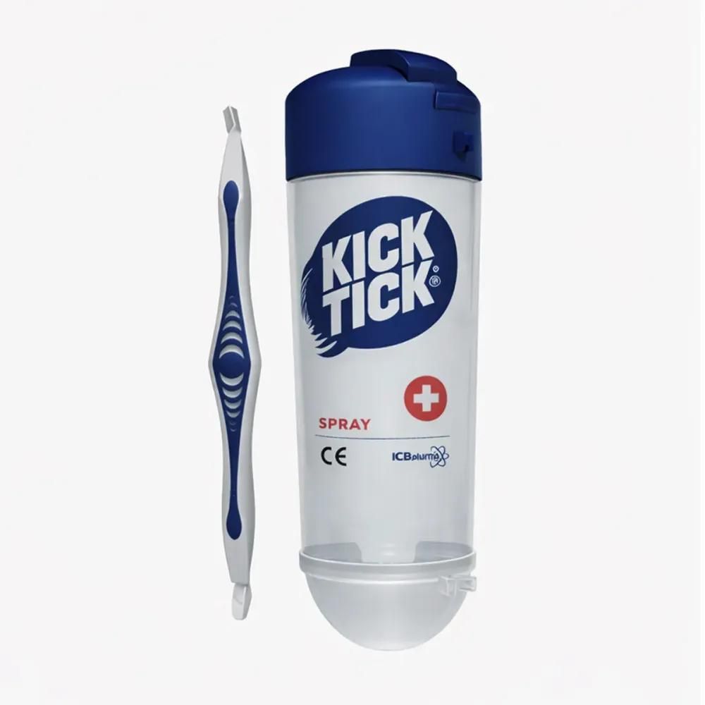 Kit de retrait pour tiques kick the tick avec spray et pince