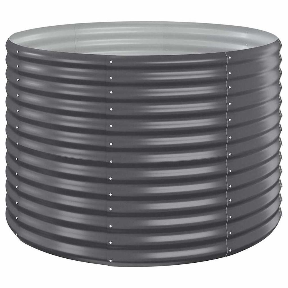 Lit surélevé de jardin acier galvanisé anthracite