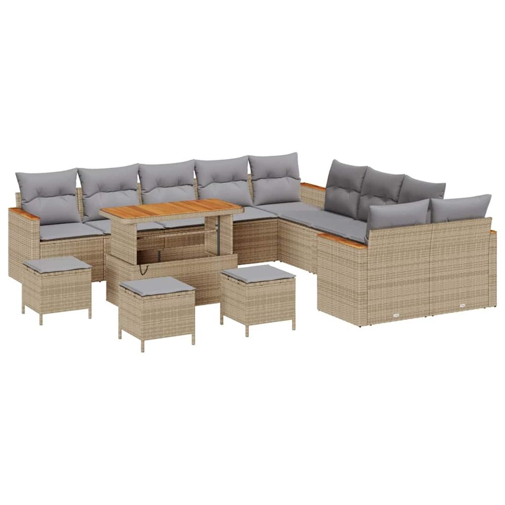 Ensemble de canapé de jardin 18 pc 12-nombre de places