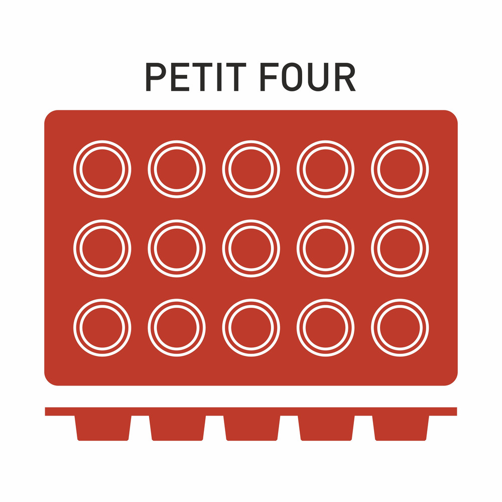 Moule silicone 15 petits fours ø 40 mm - pujadas