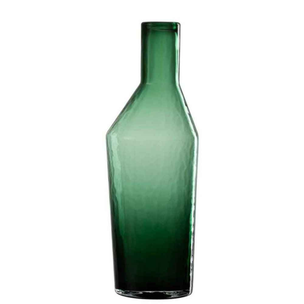 Vase bouteille en verre sigma 35cm vert