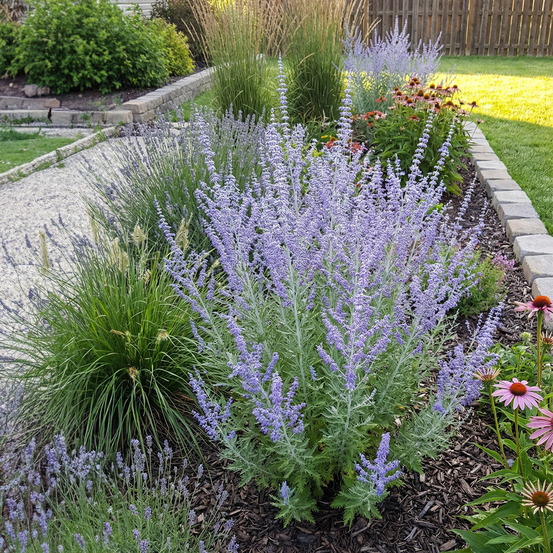 Lot de 3 - perovskia blue spire - lavangéante - h. 10-20 cm