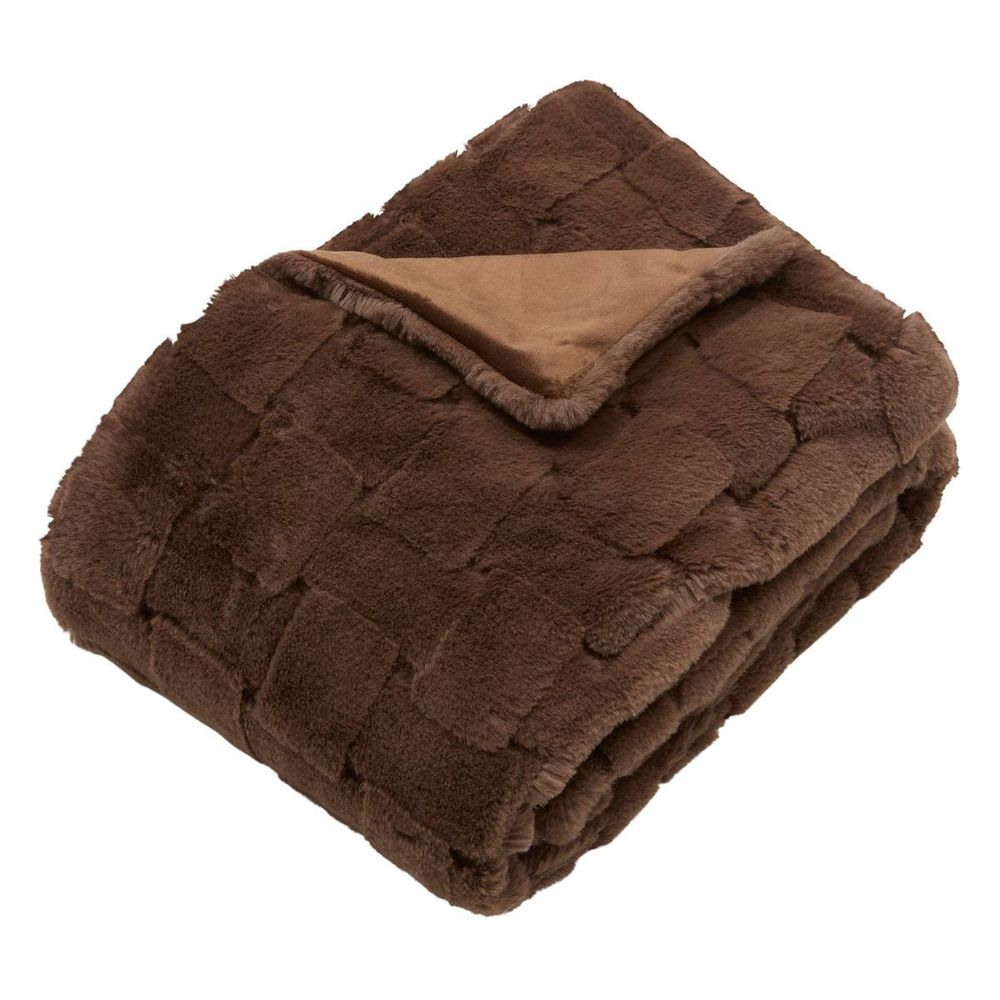 Plaid nalia 120x160cm marron