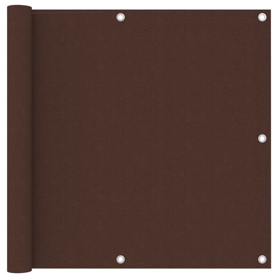 Écran de balcon marron 90x600 cm tissu oxford