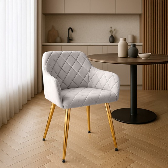 Chaise de salle à manger monett velours g