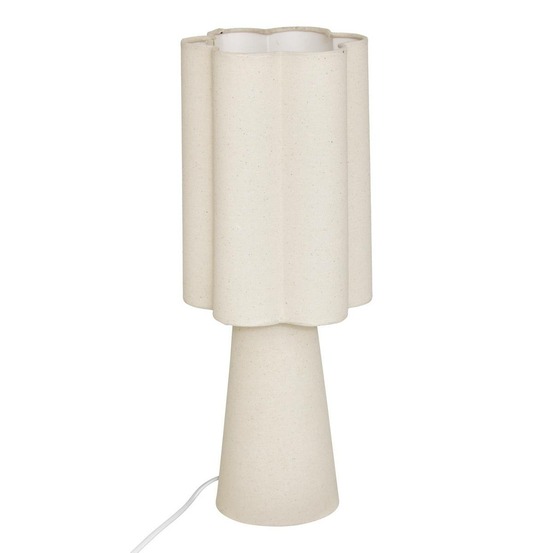 Lampe à poser blanca beige lin