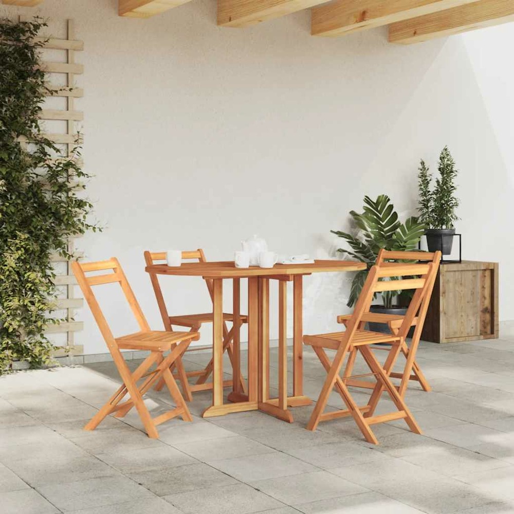Table pliable de jardin papillon 120x70x75 cm bois teck solide