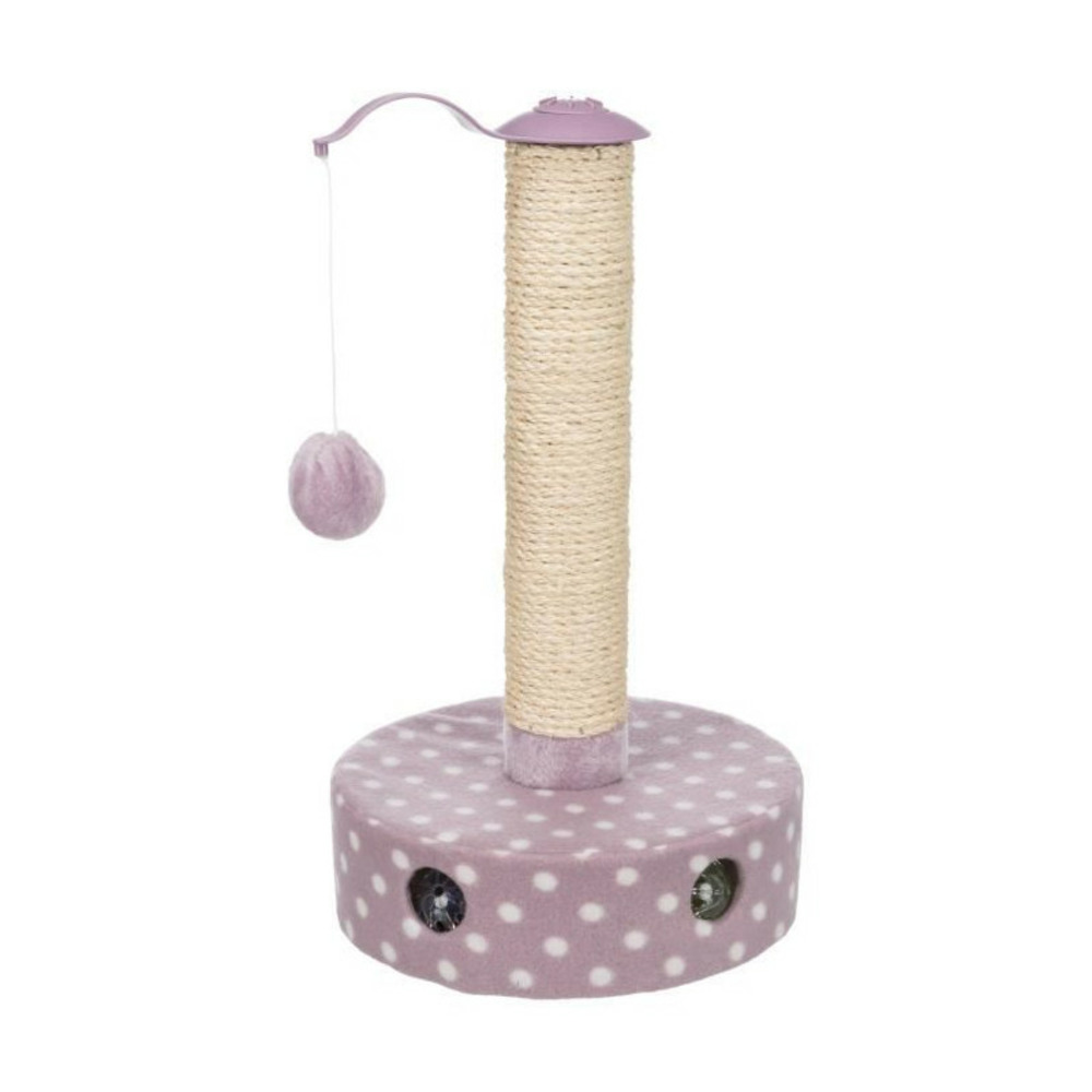 Poteau griffoir trixie junior - polaire - 47 cm - mauve
