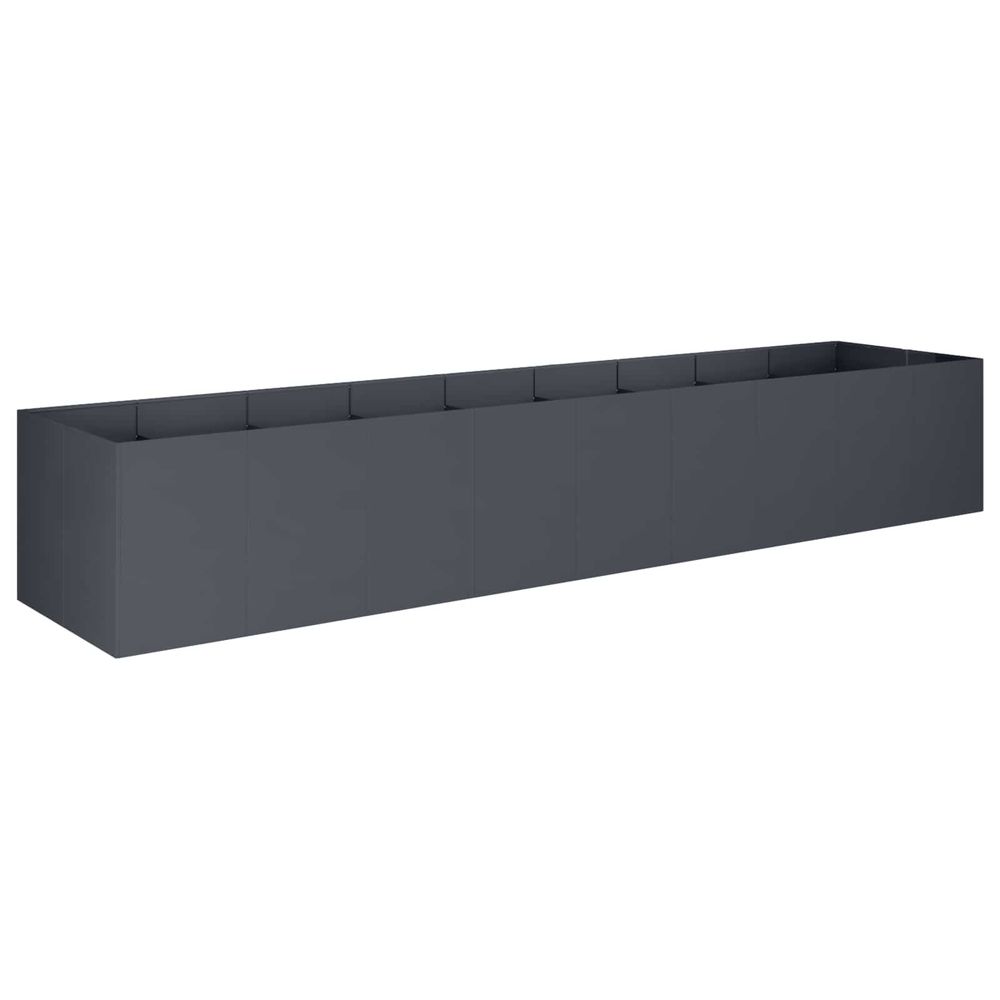 Cache-pot de jardin anthracite 360 x 80 x 60 cm
