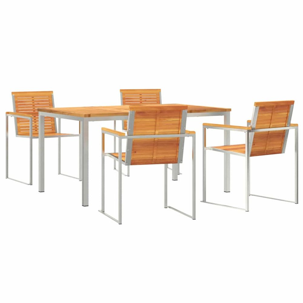 Ensemble de salle à manger pour jardin 5 pc