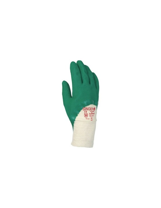 Gants latex t7 vert s/interlock