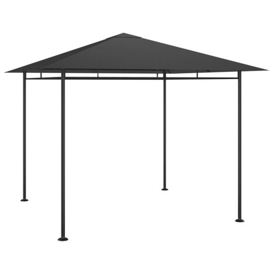Belvédère 3x3x2,7 m anthracite 180 g/m²