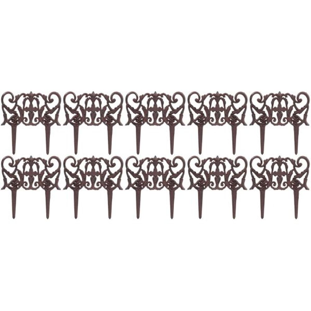 Bordurette en fonte elegance lot de 10