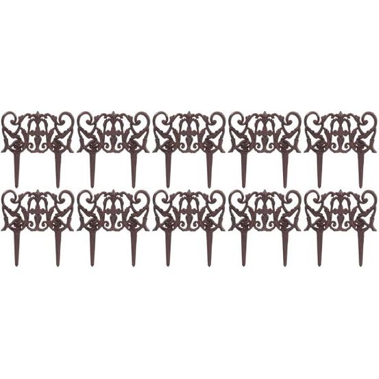 Bordurette en fonte elegance lot de 10