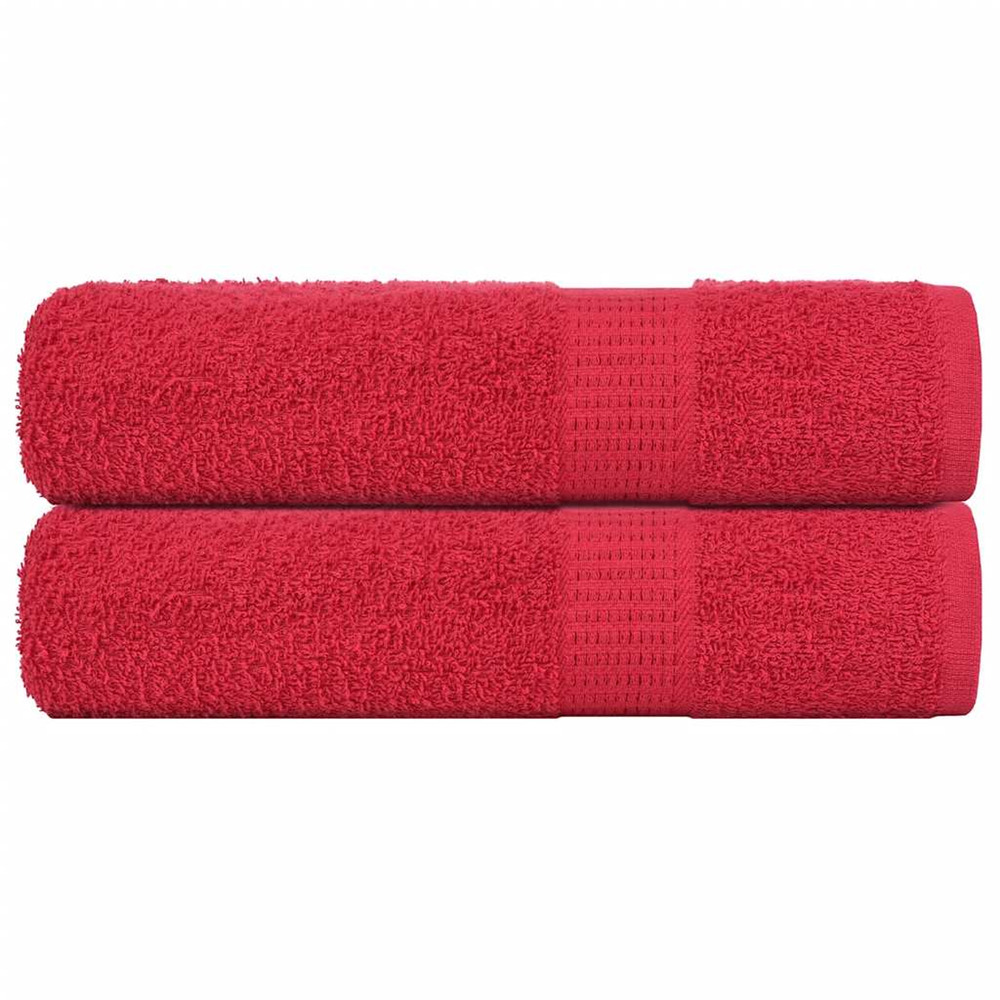 Essuie-mains frogn 2 pcs rouge 50x100 cm 360 g/m²