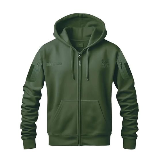 Sweat militaire spider homme - vert - manches longues - capuche - dca france
