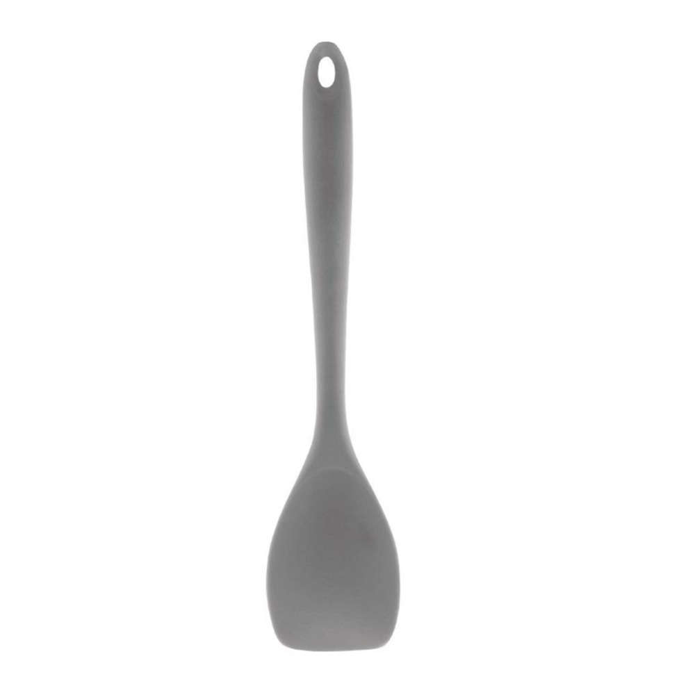 Spatule cuillère professionnelle cuisine grise en silicone résistant à la chaleur - 285 mm - vogue