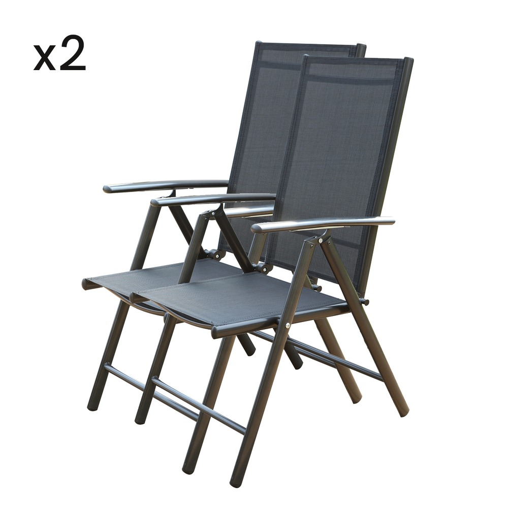 Lot de 2 fauteuils de jardin brescia