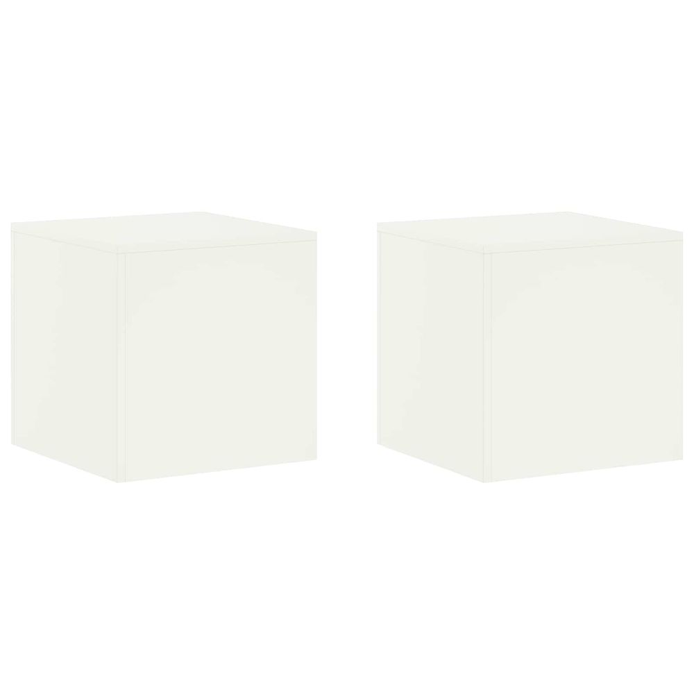 Support de plante 2 pcs blanc 40 x 40 x 40 cm acier