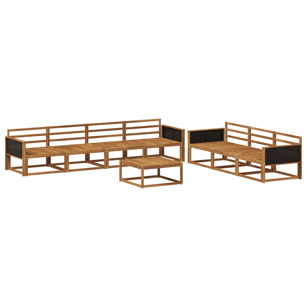 Ensemble de canapés d'extérieur 8 pcs naturel