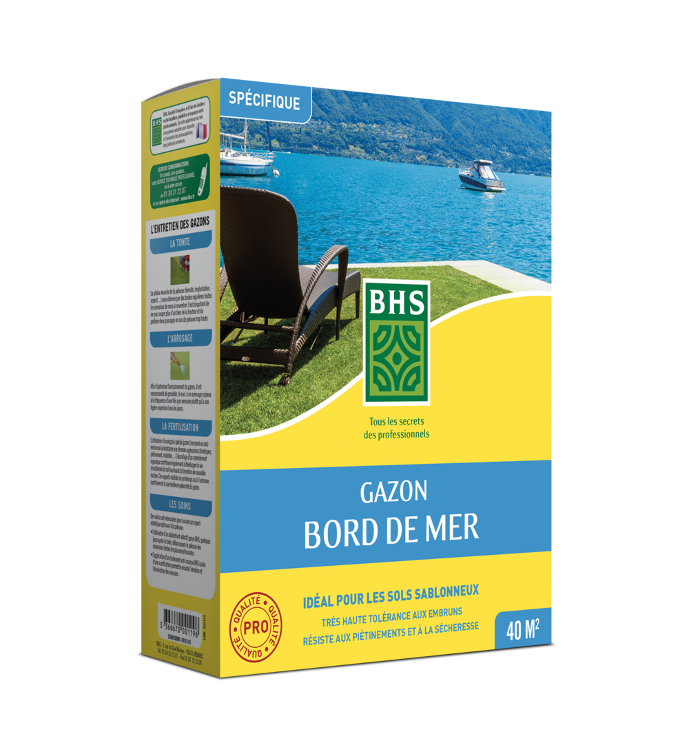 Gazon bord mer 1kg 40m2 /nc bhs - gbm1