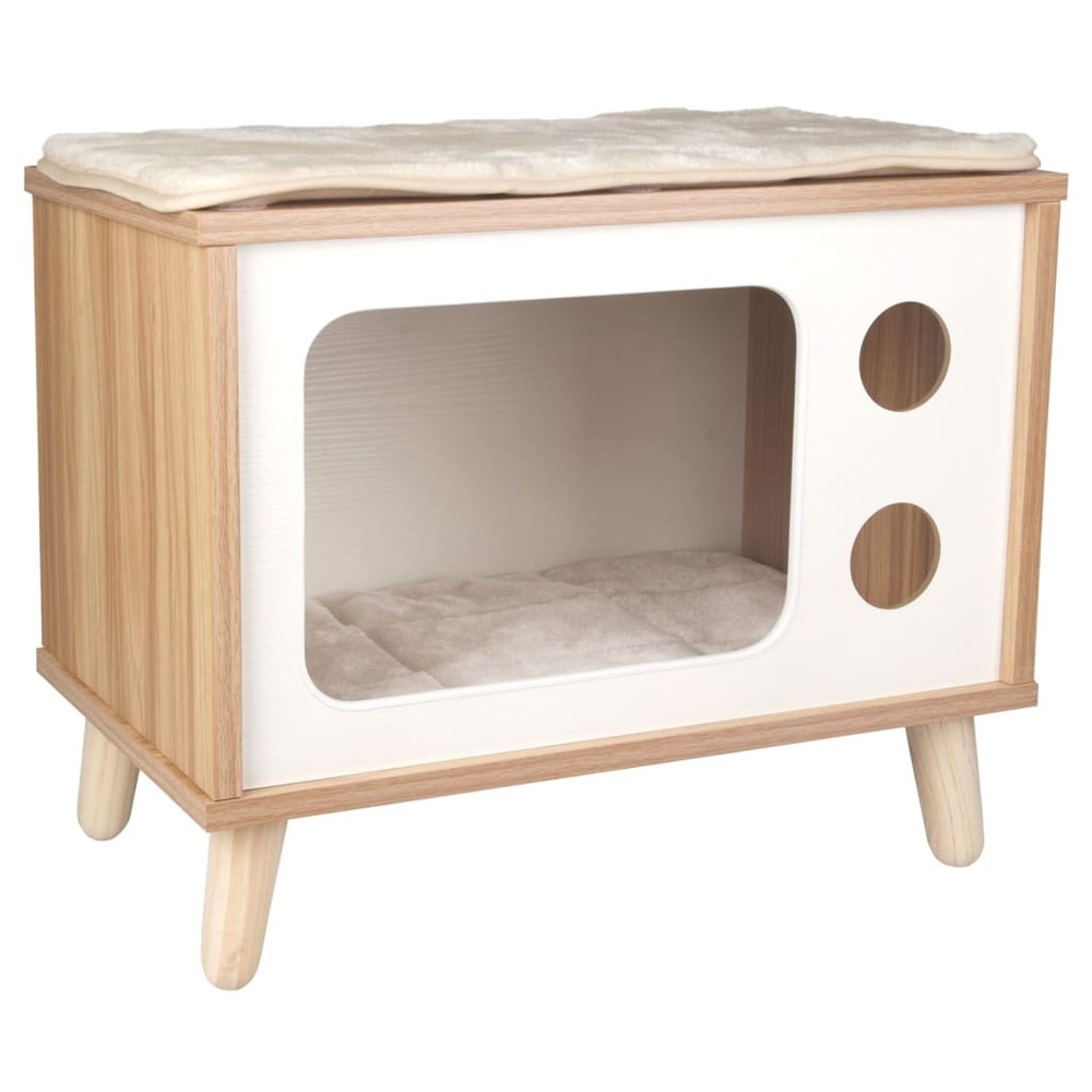 Meuble pour chat fino tv 50x29x41 cm marron