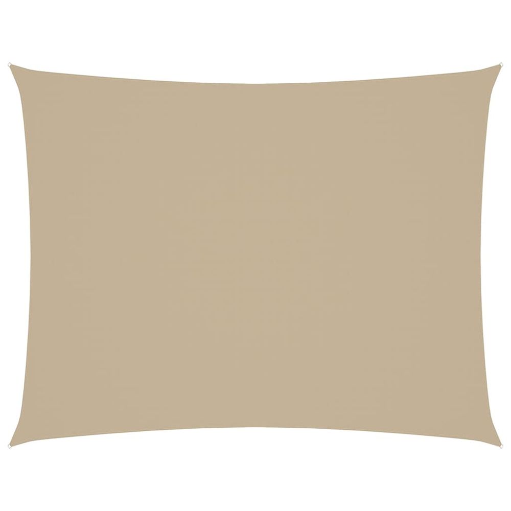 Voile de parasol tissu oxford rectangulaire 2,5x3,5 m beige