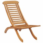 Chaise de jardin pliable 50x90x69 cm bois de teck massif