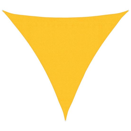 Voile d'ombrage 160 g/m² jaune 3,6x3,6x3,6 m pehd