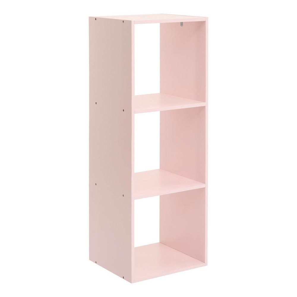 Étagère enfant mix'n modul 3 cases rose 34,5x32x100,5 cm