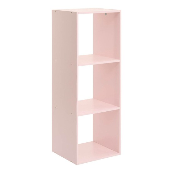 Étagère enfant mix'n modul 3 cases rose 34,5x32x100,5 cm