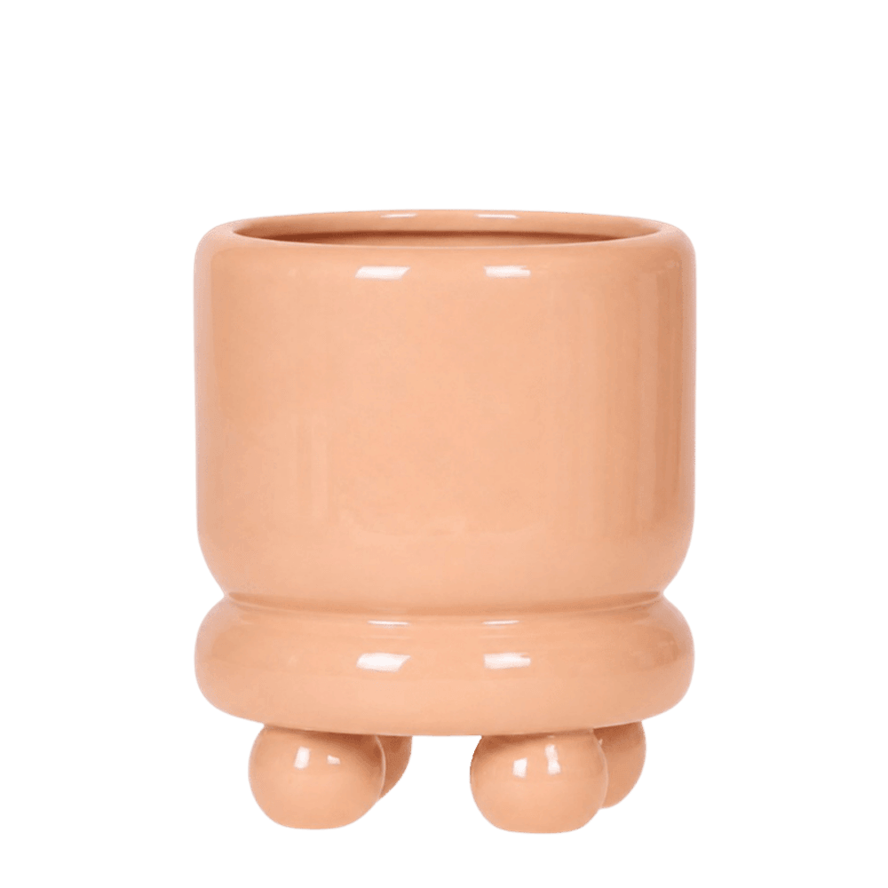 Cache-pot dotty orange - ø9 cm x h12 cm