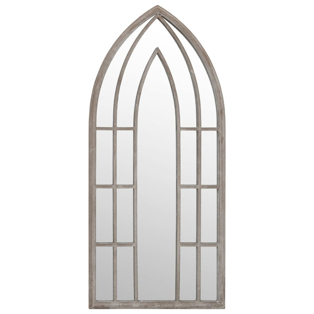 Miroir de jardin sable 70x30 cm fer pour utilisation extérieure
