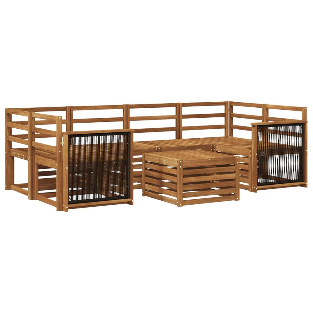 Ensemble de canapés d'extérieur 7 pc naturel